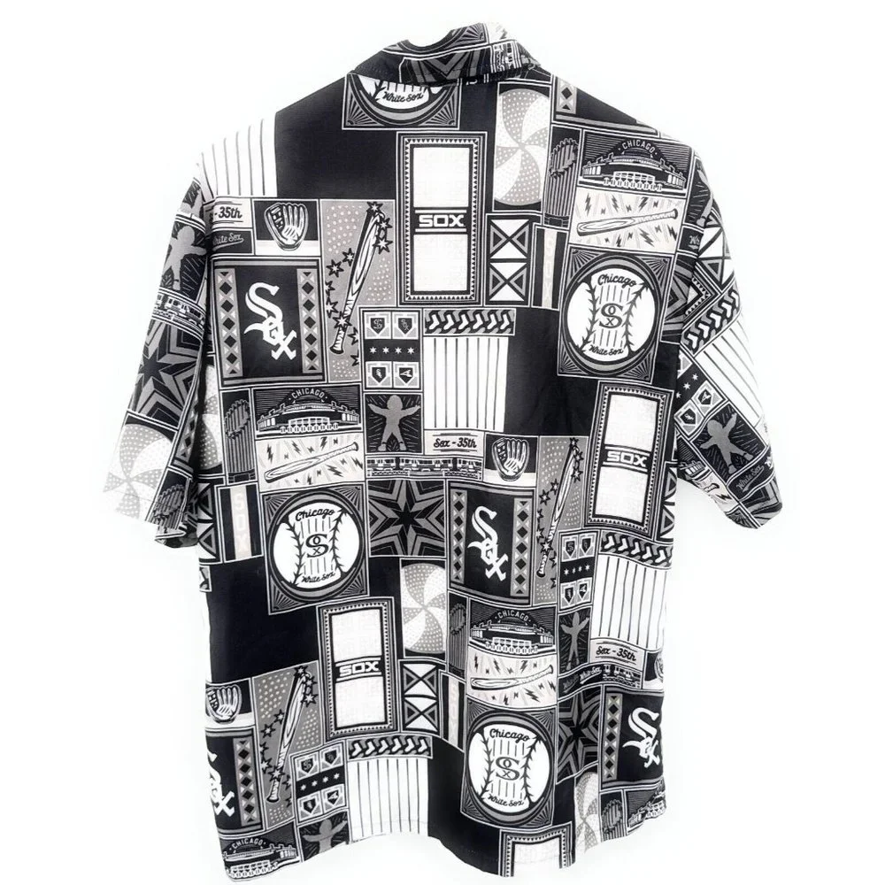 Chicago White Sox Beggars Pizza‎ Black White Shirt Mens Sz M